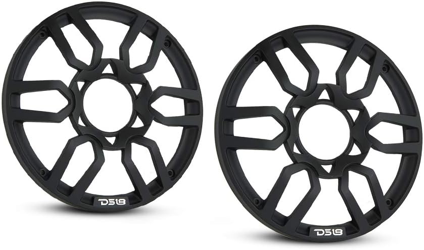 DS18 PRO-GRILL6 Speaker Cover - 6.5-Inch or 8-inch Car Audio Plastic Universal Speaker Grill Covers, Set of 2