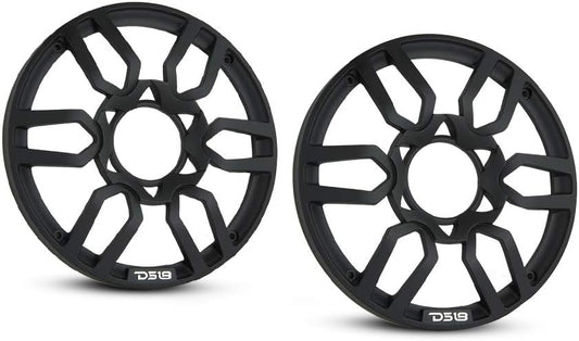 DS18 PRO-GRILL6 Speaker Cover - 6.5-Inch or 8-inch Car Audio Plastic Universal Speaker Grill Covers, Set of 2